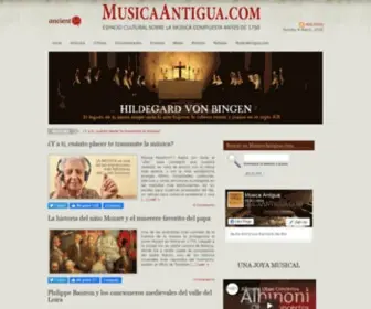 Musicaantigua.com(Comunidad de música antigua. medieval) Screenshot