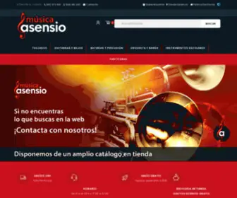 Musicaasensio.es(Música Asensio) Screenshot