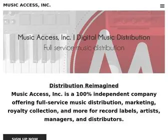 Musicaccessinc.com(MUSIC ACCESS) Screenshot