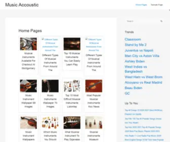 Musicaccoustic.com(Accoustic Music Is My Favorite Song And Create This Page) Screenshot