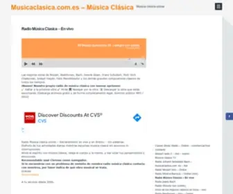 Musicaclasica.com.es(Radio Música Clasica) Screenshot