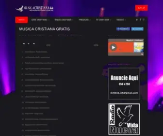 Musicacristiana.com.ar(ESCUCHA MUSICA CRISTIANA GRATIS) Screenshot