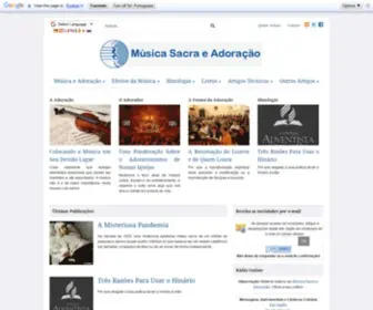 Musicaeadoracao.com.br(Música) Screenshot