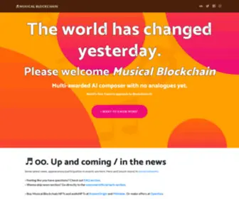 Musicalblockchain.com(Musical Blockchain) Screenshot