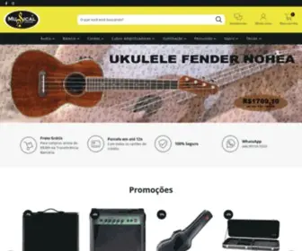 Musicalcentersom.com.br(Musical Center Som) Screenshot