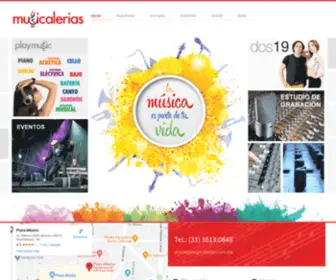 Musicalerias.com.mx(Inicio) Screenshot