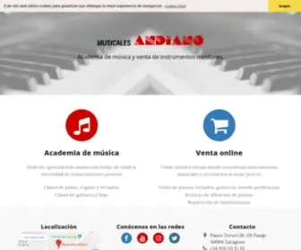 Musicales-Andiano.es(Academia de música) Screenshot