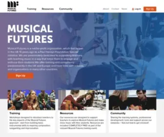 Musicalfutures.org(Musical Futures) Screenshot