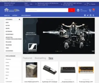 Musicalgarage.com(Musical Garage USA) Screenshot