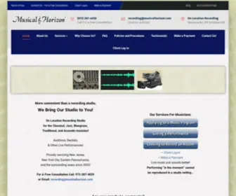 Musicalhorizon.com(New Jersey's premier on location recording studio) Screenshot