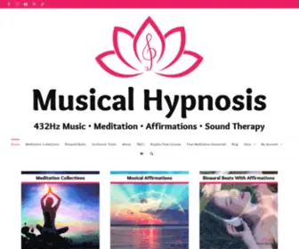 Musicalhypnosis.com(Music & Frequencies Download Store) Screenshot