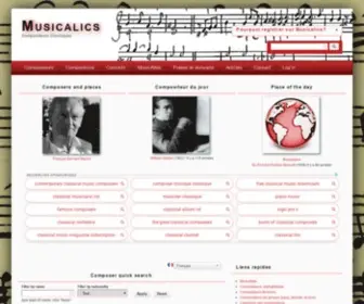 Musicalics.com(Compositeurs Classiques) Screenshot