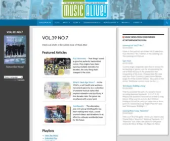 Musicalive.com(Music Alive) Screenshot