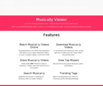 Musicallyviewer.com(Musicallyviewer) Screenshot