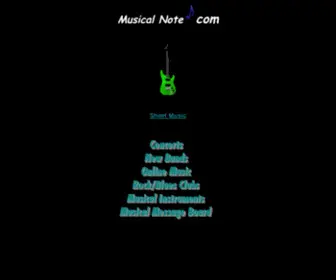 Musicalnote.com(Musical Note) Screenshot