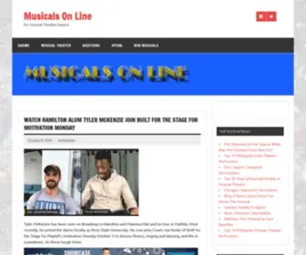 Musicalsonline.com(For Musical Theater lovers) Screenshot