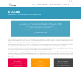 Musicalta.com(Stage et Festival de musique en France) Screenshot