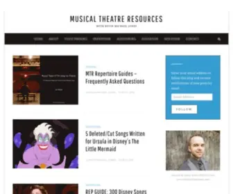 Musicaltheatreresources.com(With Kevin Michael Jones) Screenshot