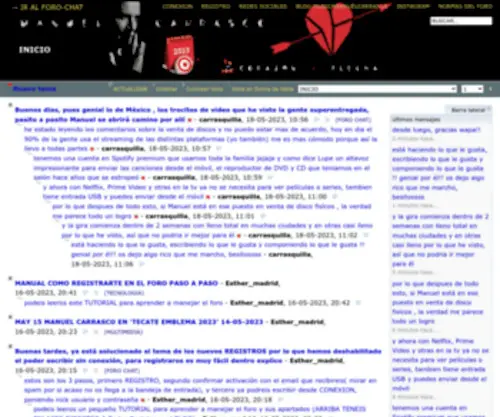 Musicamanuelcarrasco.com(INICIO) Screenshot