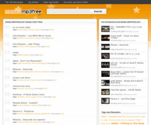 MusicaMP3Free.net(Musica Mp3 Online) Screenshot