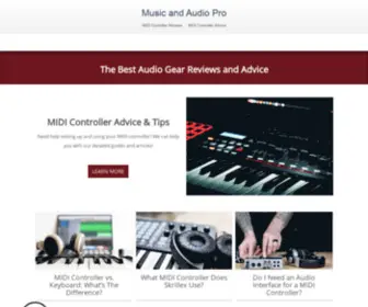 Musicandaudiopro.com(Music and Audio Pro) Screenshot