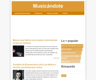 Musicandote.com(Todo lo que debes saber sobre la música) Screenshot
