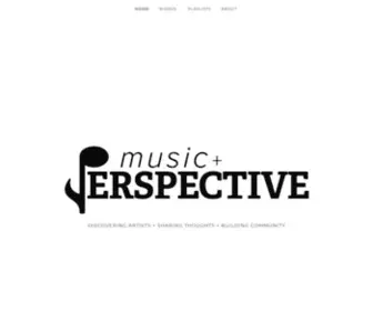 Musicandperspective.com(Discovering artists) Screenshot