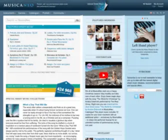 Musicaneo.com(Sheet Music at MusicaNeo) Screenshot