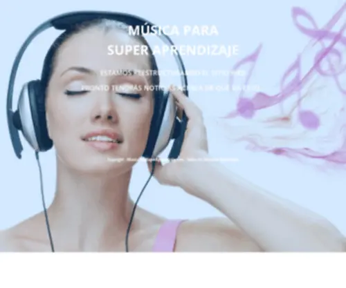 Musicaparasuperaprendizaje.com(MÚSICA) Screenshot