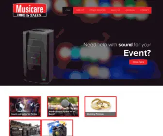 Musicare.co.nz(Sound System Hire Hamilton) Screenshot