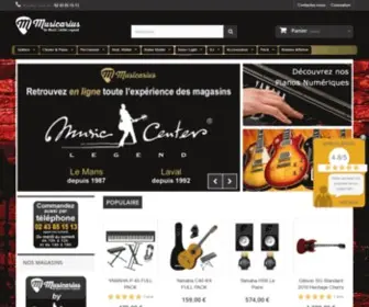 Musicarius.com(Achat d'instruments) Screenshot