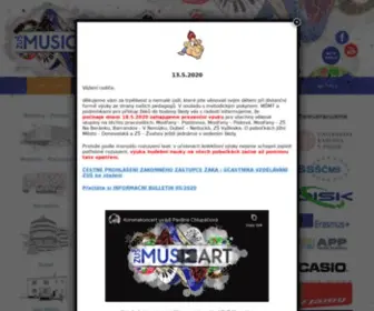 Musicart.cz(Soukromá základní umělecká škola Music Art v.o.s) Screenshot