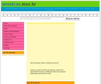 Musicas.mus.br(Letras de músicas) Screenshot