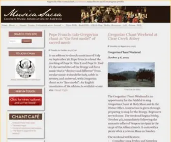 Musicasacra.com(Church Music Association of America) Screenshot