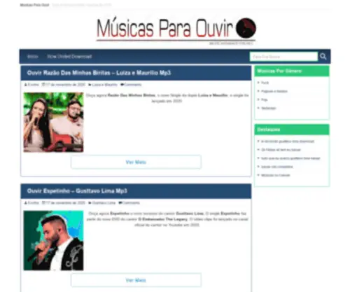 Musicasparaouvir.net(Musicasparaouvir) Screenshot