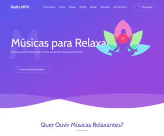 Musicaspararelaxar.com(Músicas para Relaxar é na Rádio MPR) Screenshot