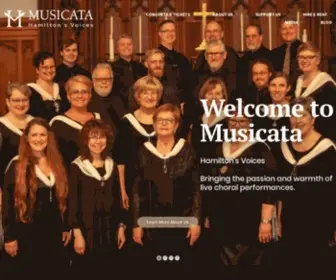 Musicata.ca(Home • Musicata) Screenshot