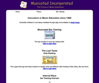 Musicated.com(Musicated Incorporated) Screenshot