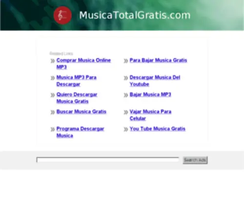Musicatotalgratis.com(Escuchar y Descargar musica Gratis online Goear) Screenshot