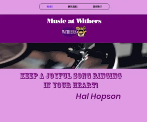 Musicatwithers.com(Mysite) Screenshot