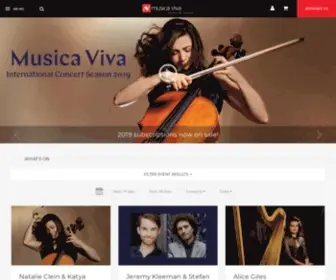 Musicaviva.com.au(What's On) Screenshot