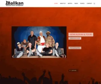 Musicballkan.com(BALLKAN WORLD MUSIC MANAGEMENT) Screenshot