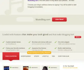 Musicblog.com(Musicblog) Screenshot