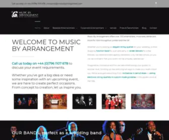 Musicbyarrangement.com(Wedding entertainment) Screenshot