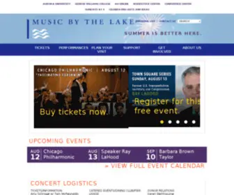 Musicbythelake.com(Music by the Lake) Screenshot