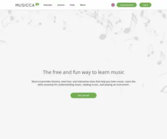 Musicca.com(Learn Music Theory for Free) Screenshot
