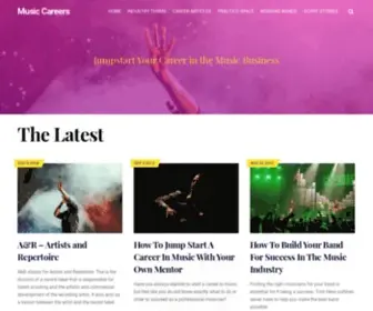 Musiccareers.net(Music Careers) Screenshot