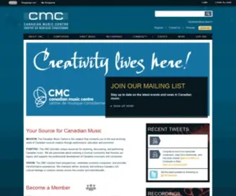 Musiccentre.ca(Canadian Music Centre) Screenshot