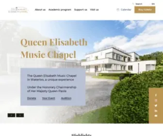 Musicchapel.org(Queen Elisabeth Music Chapel) Screenshot