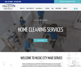 Musiccitymaidservice.com(Nashville Cleaning Service) Screenshot